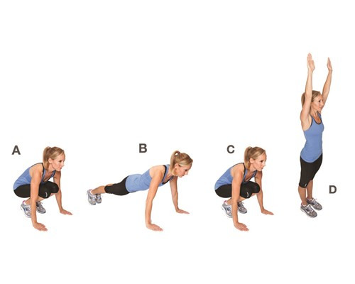 Khi tập, burpees góp phần làm tăng tính linh hoạt, săn chắc cơ bụng - hông - ngực, tăng sức mạnh và độ bền bỉ. Tuy nhiên để nhận được hiệu quả của bài tập giữ dáng này rõ rệt trong vòng một tuần, bạn cần tăng dần tốc độ trong quá trình tập và thực hiện khoảng 100 lần mỗi ngày thay vì chỉ duy trì cường độ giống nhau mọi thời điểm.