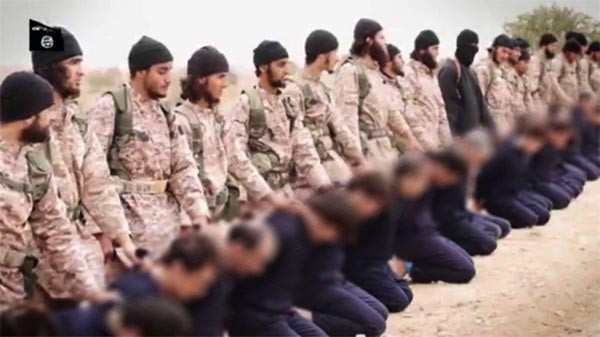 Một vụ hành quyết tập thể man rợ do phiến quân IS thực hiện ở Syria.