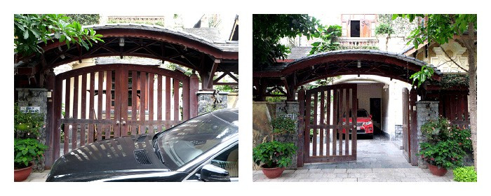 Những chiếc cổng giống hệt nhau.