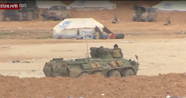 Vũ khí tối tân tiếp theo của Nga xuất hiện quanh Aleppo là các xe thiết giáp chở quân BTR-82A.