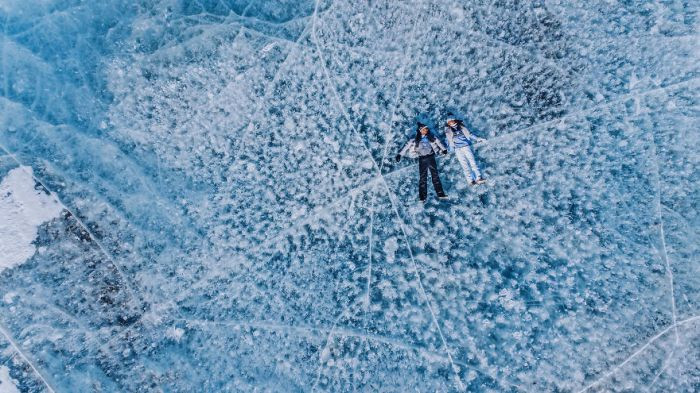 Những khối băng sạch sẽ, tinh khiết đến không ngờ.