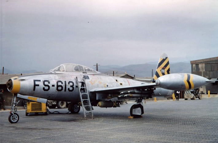 F-84 Thunderjet là một máy bay tiêm kích - bom hay là máy bay tấn công mặt đất có thể làm nhiệm vụ cường kích do hãng Republic Aviation phát triển cho Không quân Mỹ với số lượng sản xuất đến 7.524 chiếc.