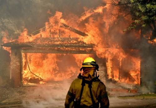 Năm 2017, nạn cháy rừng xảy ra với số lượng đáng lo ngại, đặc biệt là ở California, Mỹ. Ảnh: Gene Blevins/Reuters