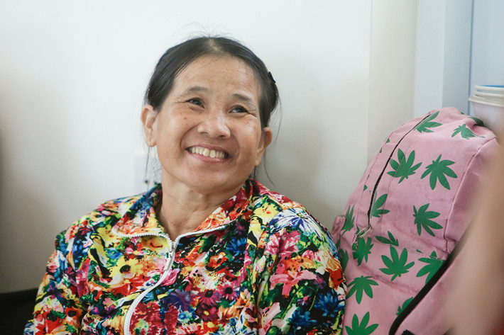 Người phụ nữ này cho biết bà cảm thấy rất yên tâm khi được ở tại đây trong thời gian bão số 16 (bão Tembin) vào.