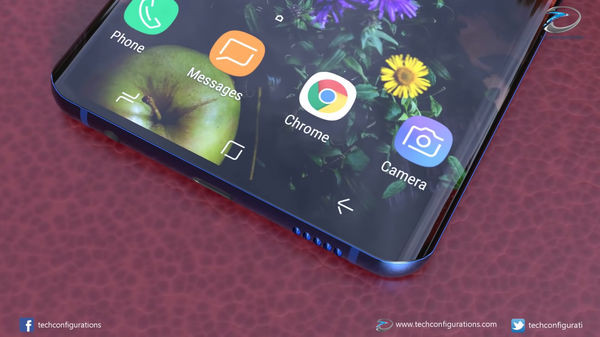 Galaxy S11 trong bản concept vẫn trang bị jack cắm tai nghe 3,5mm, cổng USB Type-C và loa dưới.