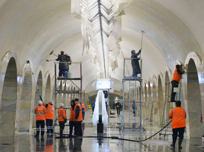 Metro Moscow được tu bổ thường xuyên...