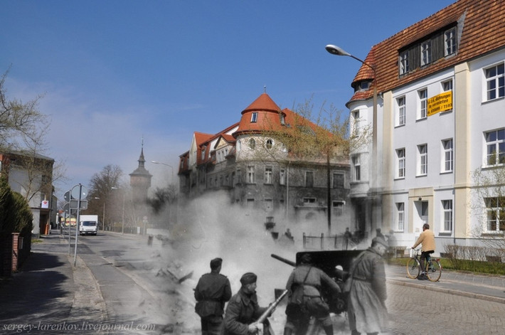 Trên đường tiến đến Berlin, hang ổ cuối cùng của trùm phát xít Hitler, Phương diện quân Belarus I của Nguyên soái Zhukov đã vượt sông Oder tấn công thành phố Forst trên lãnh thổ Đức.