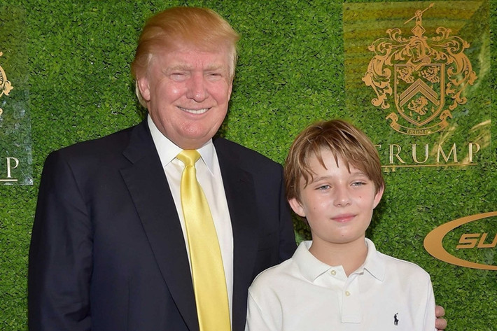 Tỷ phú Donald Trump khen cậu con trai út Baron (10 tuổi) “là một chàng trai tuyệt vời”. Ảnh: Getty Images