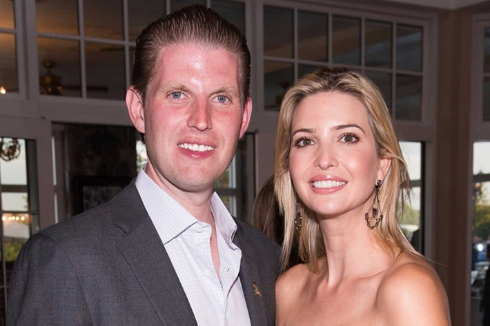 Eric rất gần gũi với cô chị Ivanka. Ảnh Getty Images