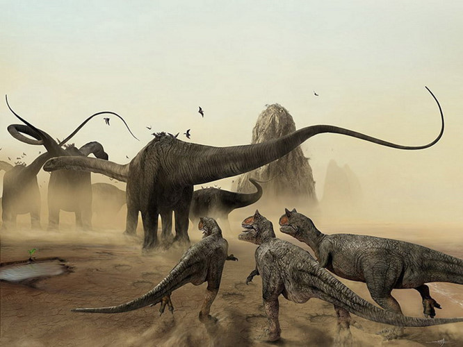 Carnotaurus là loài khủng long ăn thịt có nguồn gốc từ Nam Mỹ, xuất hiện vào cuối kỷ Phấn trắng, khoảng 70 triệu năm trước. Nó nặng khoảng 2,9 tấn với một cặp sừng nhọn đặc trưng trên đầu.