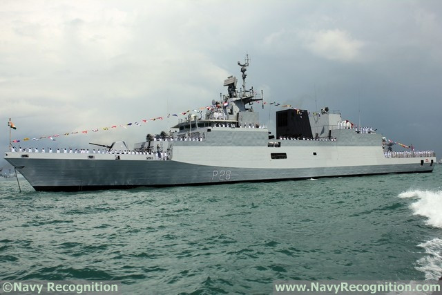 Tàu hộ vệ săn ngầm INS Kamorta của Hải quân Ấn Độ. Nguồn ảnh: Navy Recognition