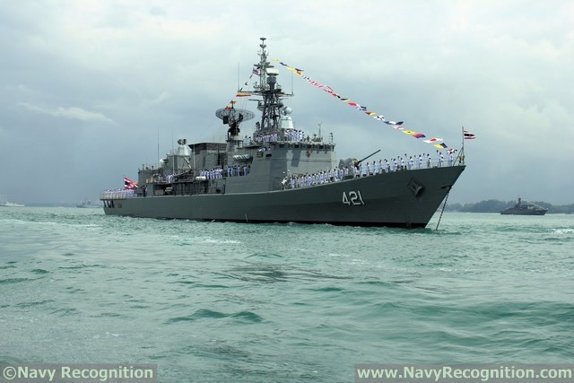 Tàu hộ vệ tên lửa HTMS Naresuan của Hải quân Hoàng gia Thái Lan. Nguồn ảnh: Navy Recognition