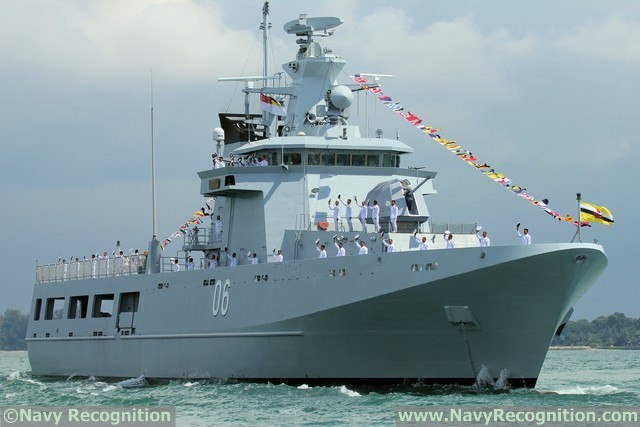 Chiến hạm lớn nhất Hải quân Hoàng gia Brunei - KDB Darussalam. Nguồn ảnh: Navy Recognition