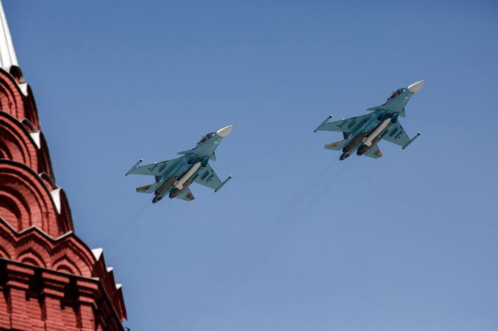 Biên đội máy bay ném bom Su-34 danh tiếng.