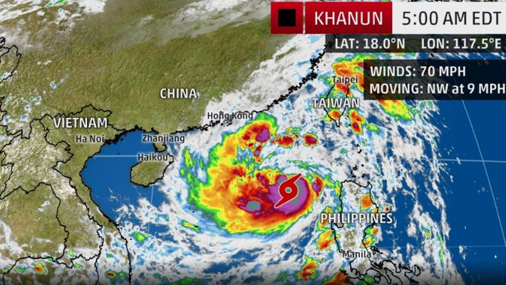 Do ảnh hưởng của bão, khu vực Bắc Biển Đông có mưa bão; gió mạnh cấp 7-9, sau tăng lên cấp 10-12, giật cấp 15. Biển động dữ dội. Vùng biển Vịnh Bắc Bộ (bao gồm các đảo Cô Tô, Bạch Long Vĩ), khu vực biển Quảng Trị đến Quảng Ngãi (bao gồm các đảo Hòn Ngư, Cù Lao Chàm, Lý Sơn) có gió mạnh cấp 6, từ ngày mai (15/10) tăng lên cấp 7, giật cấp 9. Biển động mạnh. Nguồn ảnh: Weather