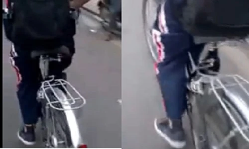 Nam sinh đạp xe bá đạo chưa từng thấy