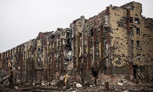 Cảnh chết chóc như sau Thế chiến 2 ở miền đông Ukraine