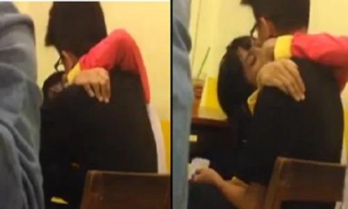 Phản cảm cặp cặp đôi thản nhiên âu yếm nhau trong quán nước