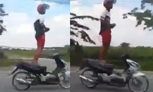 Thót tim cảnh quái xế tham gia giải đua “bát hương mở rộng“