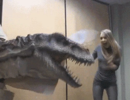 Ảnh động cười ra nước mắt (P43): Khủng long thời hiện đại