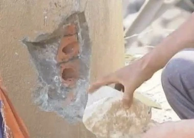 Lõi trụ cầu xây bằng gạch nung: Sở GTVT Lai Châu giải thích