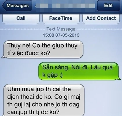 Tin nhắn “chế” khiến dân mạng... “cười đau ruột” (18)