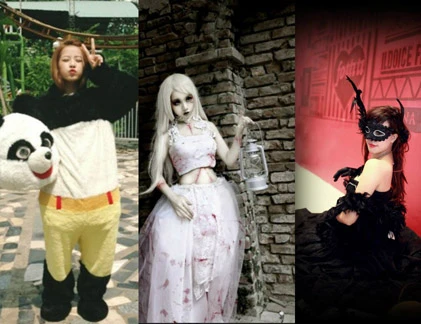 Hot girl Việt hào hứng khoe ảnh ma quái đón Halloween
