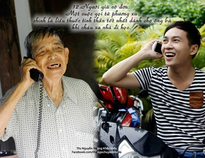 Xúc động bộ ảnh về ông bà của thầy Khắc Hiếu