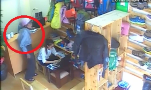 U60 vào shop đồ trộm nhanh như chớp