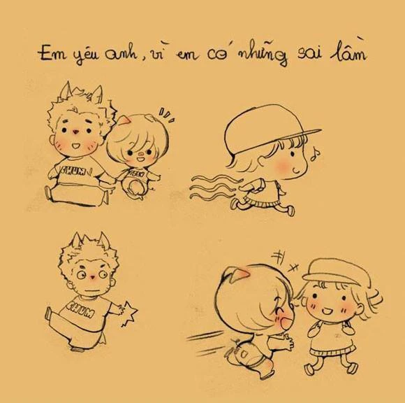 Chuyện tình yêu qua nét vẽ