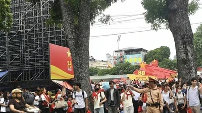 Thông báo phân luồng giao thông, phục vụ đại lễ A80