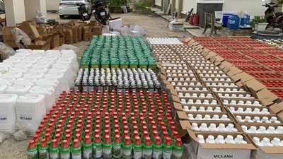 Tây Ninh thu giữ hơn 7 tấn thuốc bảo vệ thực vật nhập lậu