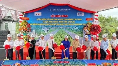 Khởi công tuyến đường Bắc – Nam phục vụ 2 khu công nghiệp tại Vĩnh Long