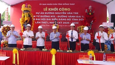 Đồng Tháp khởi công đường Nguyễn Văn Tre hơn 148 tỷ đồng