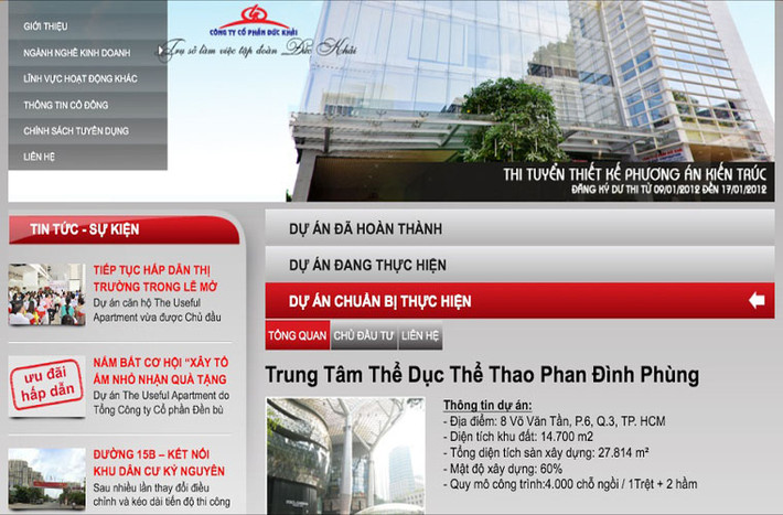 Từ năm 2010, nhà thi đấu Phan Đình Phùng từng có kế hoạch xây dựng mới theo hình thức hợp đồng BT (xây dựng - chuyển giao) do Tổng công ty cổ phần đền bù giải tỏa Đức Khải (công ty của vị đại gia từng có kế hoạch sắm trực thăng, tàu nghìn tỷ ra khơi bám biển gây xôn xao dư luận) làm chủ đầu tư. Tuy nhiên, đến nay dự án này vẫn chưa thực hiện được do còn gặp nhiều khó khăn.