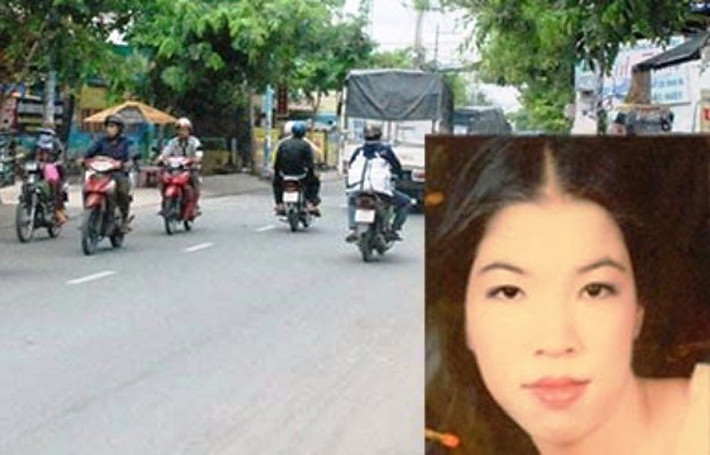 Khuya 24/8, chị Liên (làm thu ngân ở quán bar) đang trên đường từ nhà ở quận Bình Tân đi làm ở quận 1 lưu thông trên đường đến giao lộ Tân Khai - Hương lộ 2 (quận Bình Tân) thì bị các tên cướp Danh Lâm (24 tuổi), Trương Tấn Thọ (21 tuổi, cùng ngụ quận Bình Tân), Sơn Ngọc Hậu (19 tuổi) và Dương Phú Lợi (27 tuổi, cùng ngụ tỉnh Bạc Liêu) ép xe giật giỏ xách. Nạn nhân té xuống đường bị taxi 7 chỗ cán ngang người. Dù được đưa đi cấp cứu nhưng do bị thương nặng, chị Liên đã tử vong.