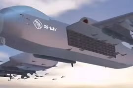  Đáng sợ "tàu sân bay" lơ lửng giữa trời, chứa 100 UAV