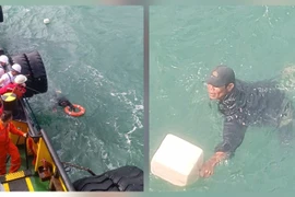 Cứu sống ngư dân bị chìm thúng tại vùng biển Dung Quất