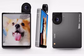 Độc lạ chiếc smartphone hình vuông với camera lật ngược
