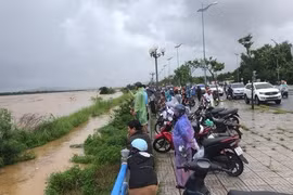 Quảng Ngãi giải cứu nhiều người dân mắc kẹt trên sông Trà Khúc