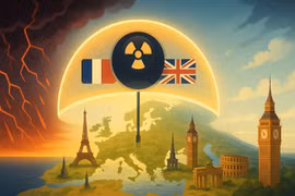 Pháp, Anh hợp lực xây dựng 'chiếc ô hạt nhân' Châu Âu