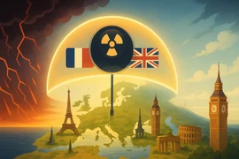 Pháp, Anh hợp lực xây dựng 'chiếc ô hạt nhân' Châu Âu
