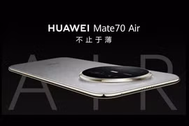 Huawei quyết chiếm ngôi đầu smartphone siêu mỏng với Mate 70 Air