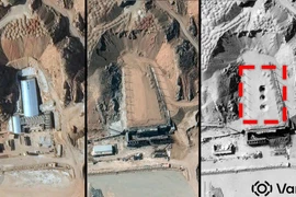 Ảnh vệ tinh cho thấy thêm cơ sở hạt nhân Iran bị tấn công