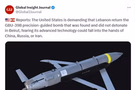Mỹ muốn Lebanon trao trả bom thông minh chưa phát nổ