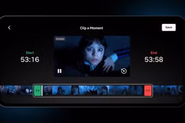 Netflix cho phép chỉnh sửa và chia sẻ clip bằng thiết bị di động