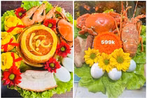 Mâm cỗ vài trăm ngàn đồng 'lên kệ' phục vụ ngày vía Thần Tài