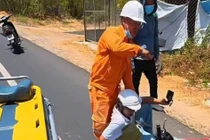 Cán bộ điện lực Lâm Đồng kịp thời cứu người tai nạn giao thông