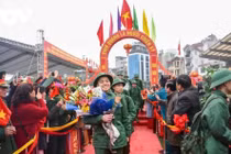 Sáng nay 4.000 thanh niên Thủ đô lên đường nhập ngũ