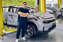 Cận cảnh chiếc Lynk & Co 06 lật 6 vòng trên cao tốc Long Thành - Dầu Giây